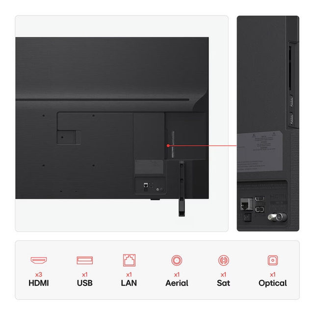 LG TV 55QNED82A6B Black