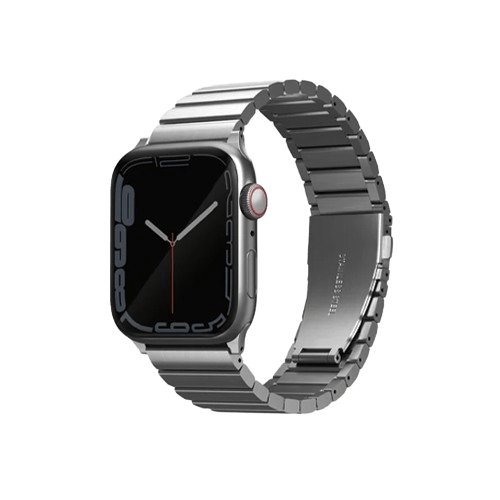 Uniq Strova Apple Watch Steel Link Band 45/44/42Mm Black