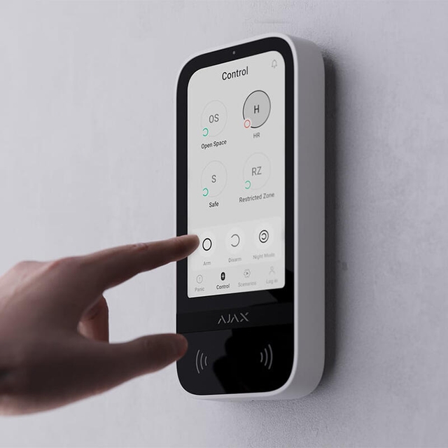Ajax KeyPad TouchScreen Jeweller White