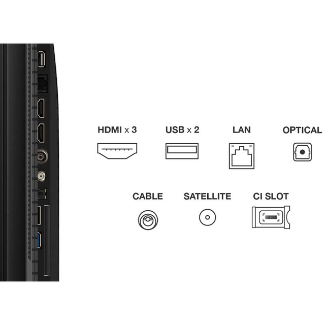 TCL TV 55P7K Black