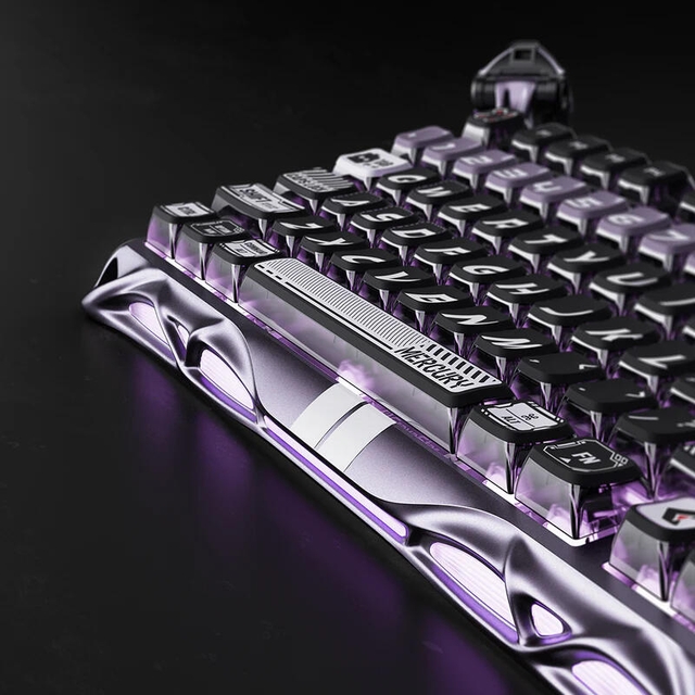 GravaStar Gaming Keyboard Mercury V75 Pro 75% Hall Effect Magnetic Switch Iron Purple