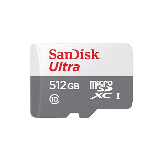 SanDisk 512GB Ultra MicroSD/HC UHS-I Card 100MB/S Class 10 SDSQUNR-512G-GN3MN