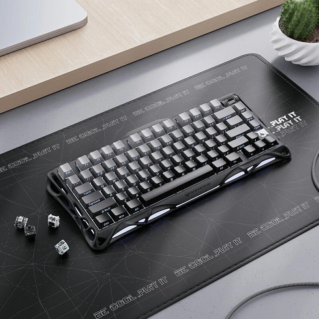 GravaStar Gaming Keyboard Mercury K1 75% Wireless Mechanical Gradient White