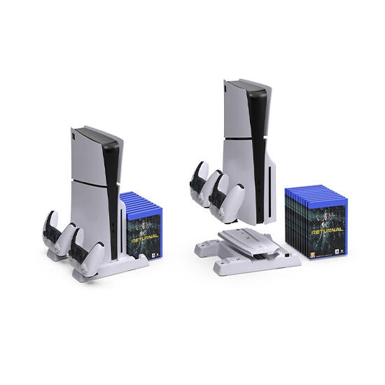 DOBE Playstation 5 Slim Multifunctional Cooling Stand White