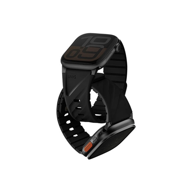 Uniq Fluo Magnetic With Connector Apple Watch Strap 49-40MM Mist grey
