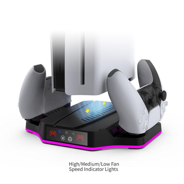 DOBE PS5 slim PS5 pro Multi-Function Charging Stand TP5-3583B White