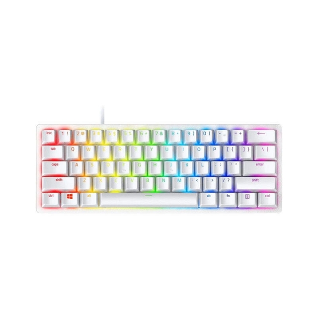 Razer Gaming Keyboard Huntsman Mini Mercury Ed RGB 61key Purple Switch RZ03-03390300-R3M1 White