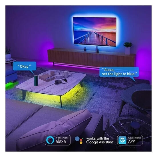 Govee LED Strip Light Wi-Fi RGB 16.4 ft×2 H6110