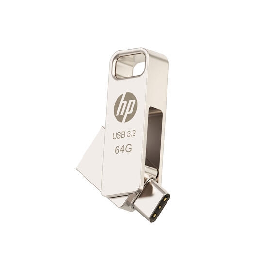 HP x206C OTG USB 3.2 Flash Drive 64GB Silver