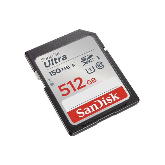 SanDisk 512GB Ultra SD/HC UHS-I Card 150MB/S Class 10 SDSDUNC-512G-GN6IN