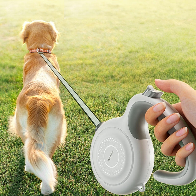 Petsuper Retractable Leash PL02 White