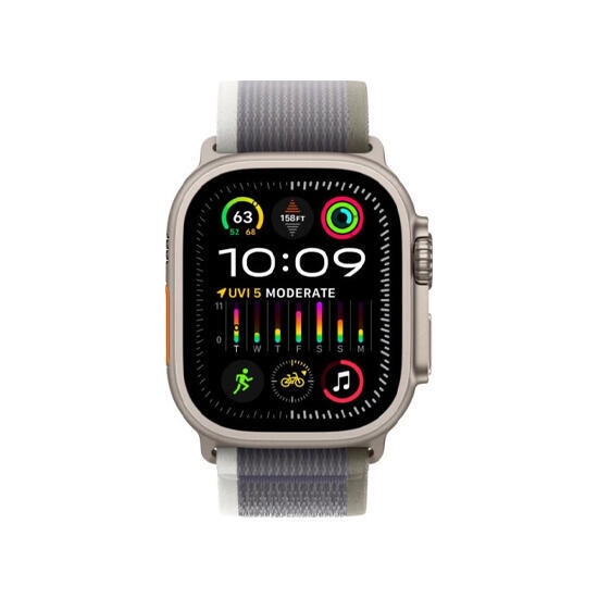 Apple Watch Ultra 2 49mm Titanium Green/Grey Trail Loop MRF43 M/L