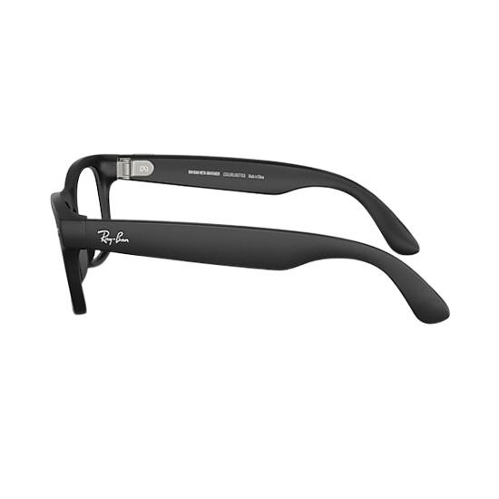 RayBan Meta WayFarer RW4008 Shiny Black/Clear