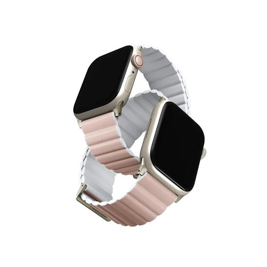 Uniq Revix Reversible Magnetic Apple Watch Strap 49/45/44/42Mm Ash Grey /Dove White