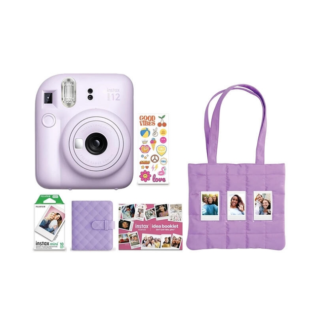 Fujifilm Instax Mini 12 Instant Camera Bundle Pastel Blue