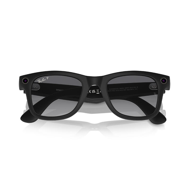 RayBan Meta WayFarer RW4008 Shiny Black/Clear
