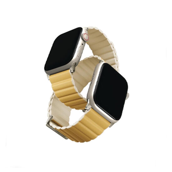 Uniq Revix Premium Edition Reversible Magnetic Apple Watch Strap 49/45/44/42Mm Charcoal/Ash Grey