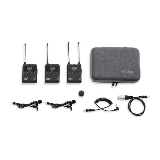 Godox UHF Wireless Microphone System WMicS1 Kit 2 Black