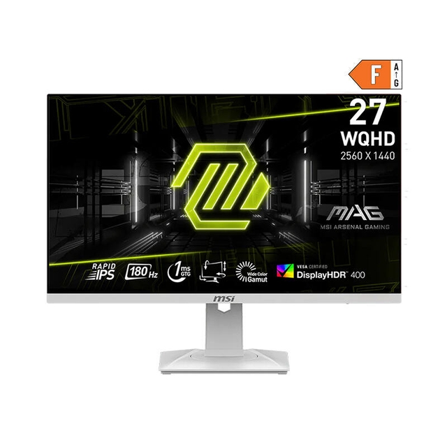 MSI Gaming Monitor 27 MAG 274QRFW 9S6-3CC29H-246 White