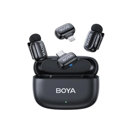 BOYA Mini 12 Ultracompact 2.4GHz Wireless Microphone System Black