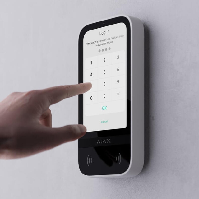 Ajax KeyPad TouchScreen Jeweller White