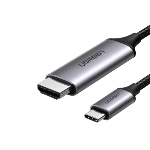 Ugreen USB-C to HDMI Male to Male Cable Aluminum Shell 1.5m 50570 Black Grey