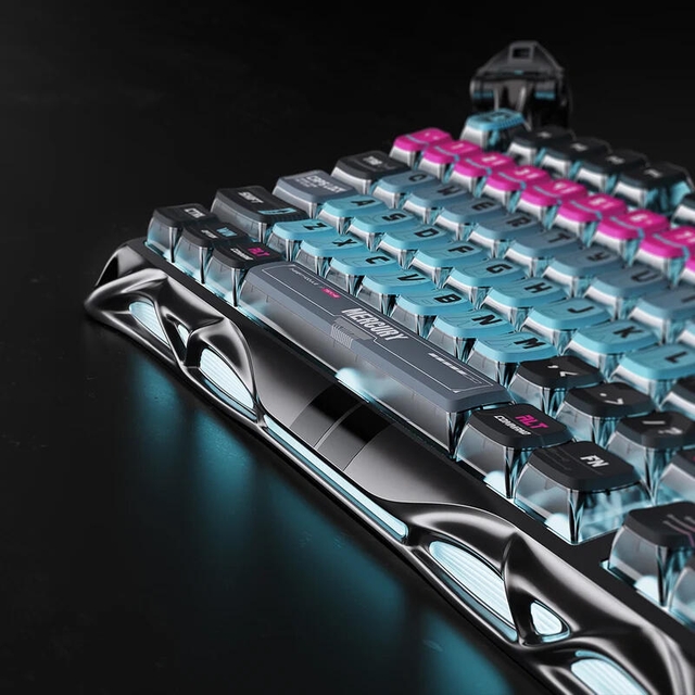 GravaStar Gaming Keyboard Mercury V75 Pro 75% Hall Effect Magnetic Switch Iron Purple