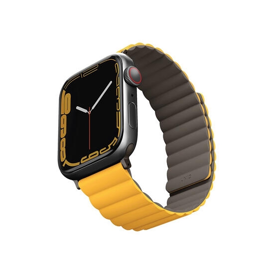 Uniq Revix Reversible Magnetic Apple Watch Strap 49/45/44/42Mm Ash Grey /Dove White
