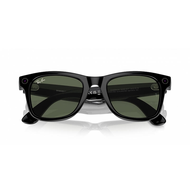 RayBan Meta WayFarer RW4008 Shiny Black/Clear