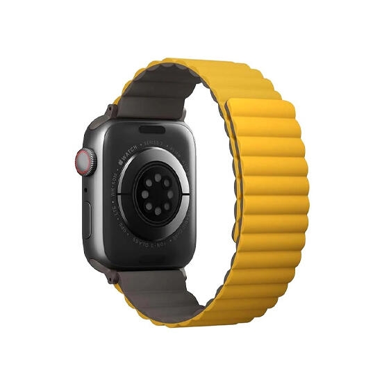 Uniq Revix Reversible Magnetic Apple Watch Strap 49/45/44/42Mm Ash Grey /Dove White