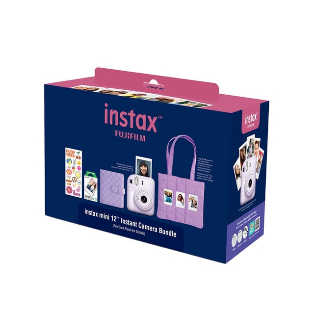 Fujifilm Instax Mini 12 Instant Camera Bundle Pastel Blue