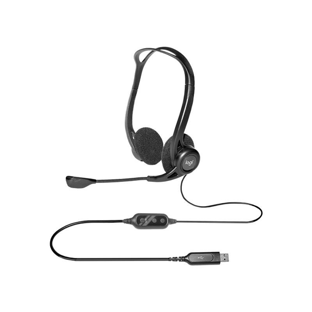 Logitech Corded Stereo Headset PC960 L981-000100 Black