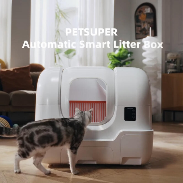 Petsuper Smart Litter Box PLT01 White
