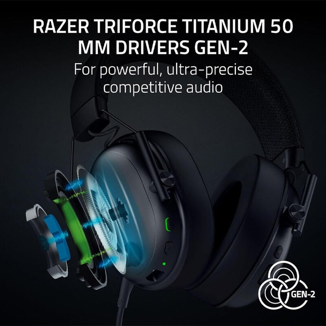 Razer Gaming Headset BlackShark V3 RZ04-05410100-R3M1 Black