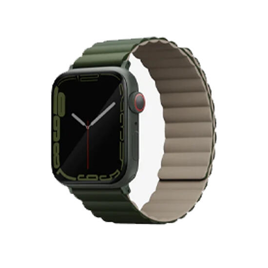 Uniq Revix Reversible Magnetic Apple Watch Strap 49/45/44/42Mm Ash Grey /Dove White