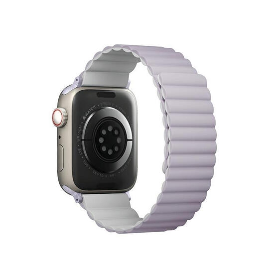 Uniq Revix Reversible Magnetic Apple Watch Strap 49/45/44/42Mm Ash Grey /Dove White