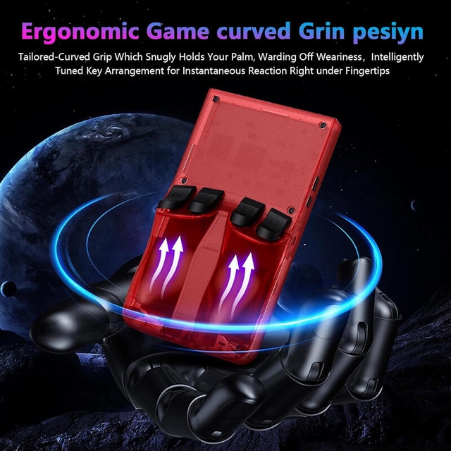 R36Max Handheld Portable Game Station 128GB Black