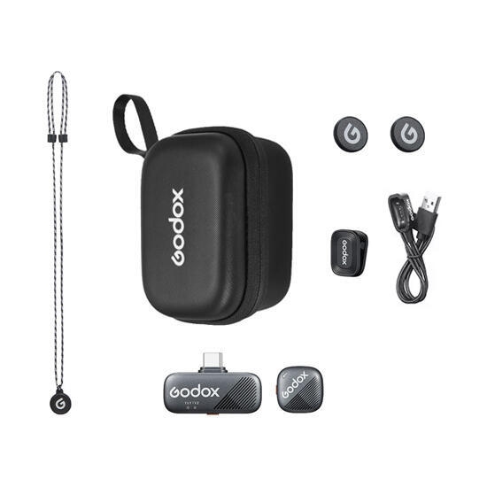 Godox 2.4GHz Wireless Microphone System Cube-SC Kit1 Black