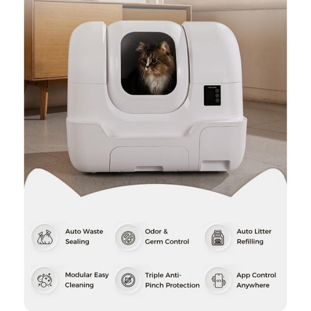 Petsuper Smart Litter Box PLT01 White