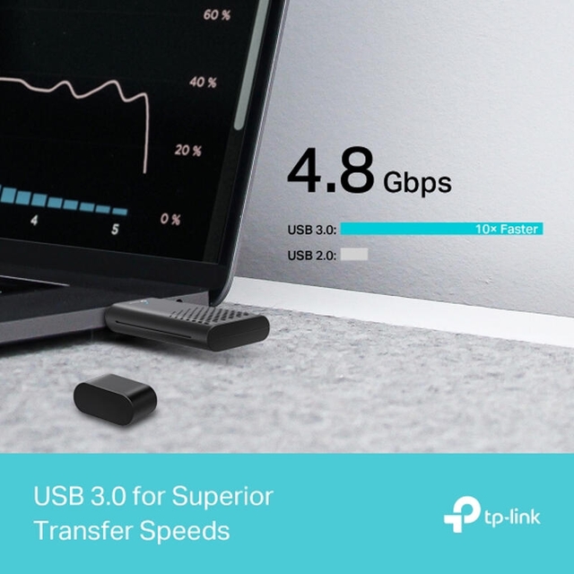 TP-Link Archer TX20U AX1800 Dual Band Wi-Fi 6 USB Adapter Black