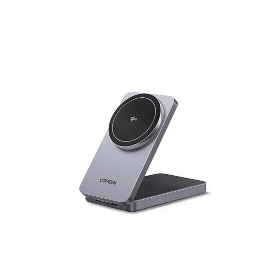 Ugreen 2-in-1 Magnetic Wireless Charger 45023 Grey
