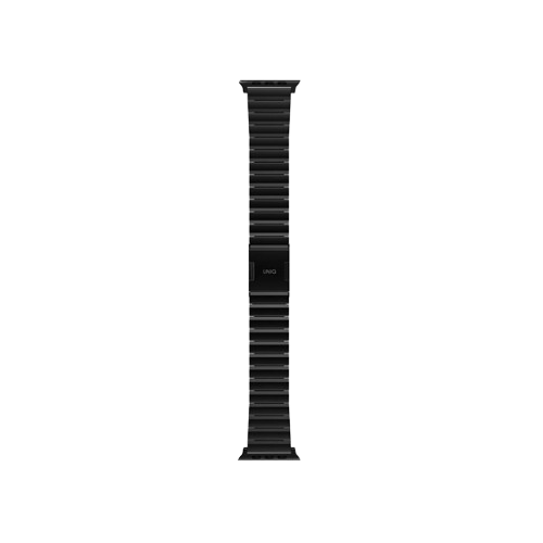 Uniq Strova Mag Apple Watch Self Adjustable Steel Link Band 49/45/44/42Mm Black