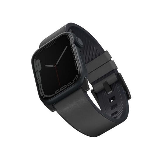 Uniq Straden Waterproof Leather Hybrid Apple Watch Strap 45/44/42Mm Brown