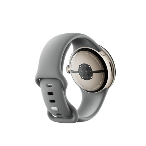 Google Pixel Watch 3 41mm Wi-Fi Champagne Gold Aluminum Case with Hazel Active Band