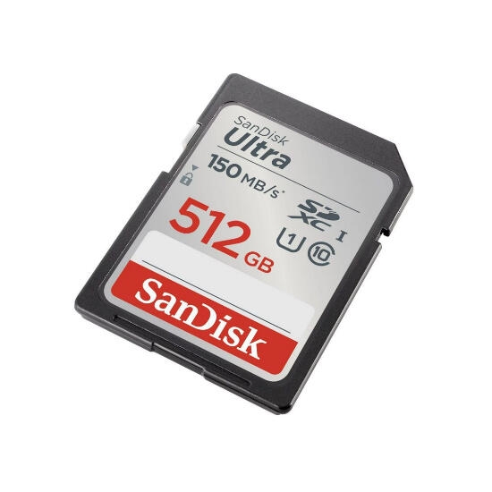 SanDisk 512GB Ultra SD/HC UHS-I Card 150MB/S Class 10 SDSDUNC-512G-GN6IN