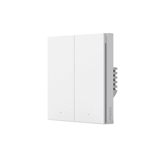 Aqara Smart Wall Switch H1 EU No Neutral Double Rocker White