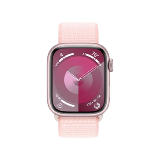 Apple Watch Series 9 GPS 41mm Pink Aluminum Case With Light Pink Sport Loop MR953
