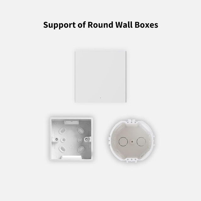 Aqara Smart Wall Switch H1 EU With Neutral Single Rocker Grey