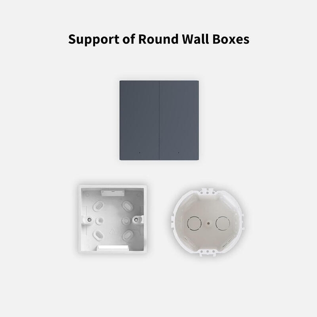 Aqara Smart Wall Switch H1 EU With Neutral Double Rocker White