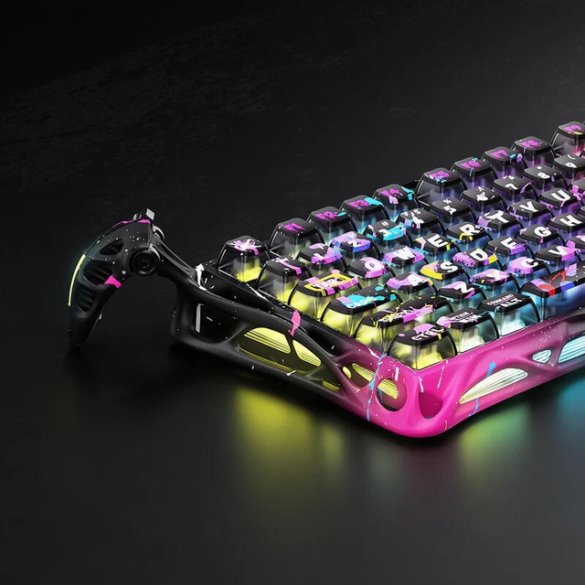 GravaStar Gaming Keyboard Mercury V75 Pro 75% Hall Effect Magnetic Switch Iron Purple